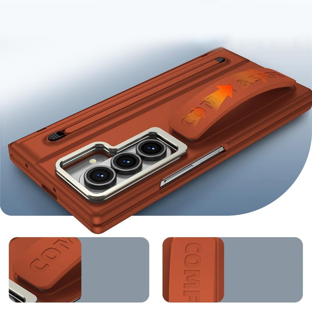 Samsung Galaxy Z Fold 8 Ultra Case with Glass and Stylus, Brown