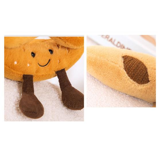 Круассан плюшевая игрушка имитация хлеба мягкие плюшевые игрушки мягкая еда подушка игрушка для снятия стресса для детей взрослых