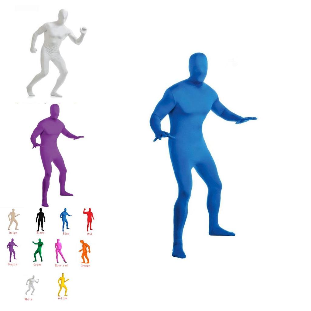 Премиальный комбинезон из лайкры и спандекса в обтяжку для Хэллоуина, унисекс