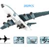 Scale Airplane Mainring Modern Building Block Model Air Force Figures Bricks Toys for Kids Gifts