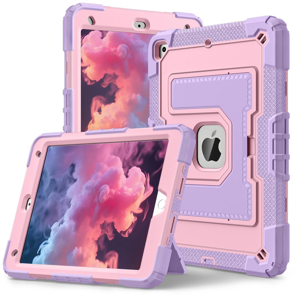 Tablet Case with Kickstand for iPad 10.2 (2021)/(2020)/(2019) Anti Drop PC+Silicone Cover
