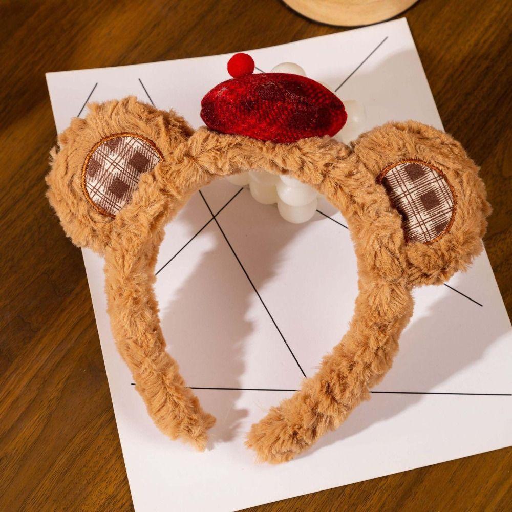 Fluffy Plush Headbands Elastic Animal Hair Hoops Faux Fur Tiaras Cute Hairbands Party