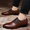 2024 Fashion Men Formal Shoes Size 38-48 Black Brown Classic Point Toe Men Dress Business Party Shoes