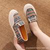 Cloth Shoes Women's Ethnic Style Fisherman Shoes One-pedal Lazy Shoes Flat-soled Casual Shoes Soft-soled Soft-faced Small Fragrant Mother Shoes