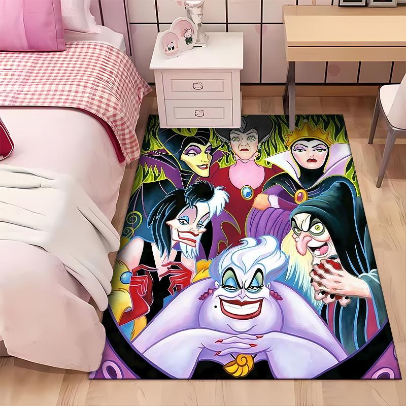 3D HD Villains Cartoon Carpet LivingRoom Bedroom Sofa Doormat Home Decor Mat Non-slip Floor Rug Luxury Gifts for Kids and Adults