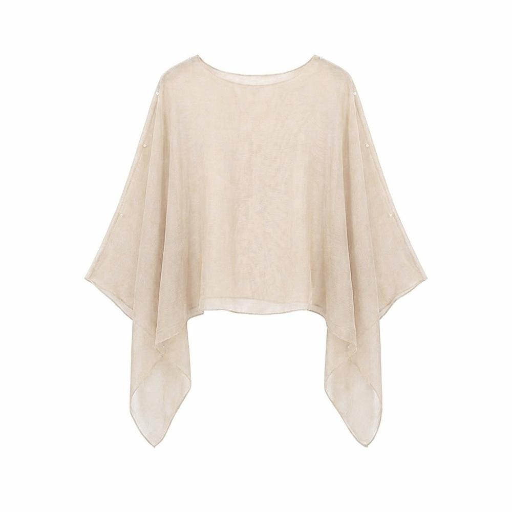 Thin Sun Protection Shawl Chiffon Trendy Scarf Versatile Air-conditioned Sweater  Women's Wear