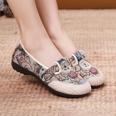 Женская обувь Новые дышащие сетчатые легкие повседневные туфли Удобные мягкие подошвы Slip on Flats Zapatos De Mujer