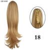 MISS WIG Synthetic Claw Clip In Wavy Ponytail Extension Fiber Hair Piece Wavy Straight Ponytail Wig Extensions For Women