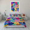 Colorful smiley face icons. Bedding sets Duvet cover sets Duvet covers Pillowcases(1 * Duvet Cover 2 * Pillowcases without duvet insert)