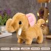 Kids Electric Plush Animal Toy Walking Interactive Robot Elephant Sheep Alpaca Panda Plushie Toy Toddlers Educational Simulation Animal Toy