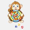 Kids Target Sticky Ball Dartboard Sports Game Toys Interactive Throwing Board Games Set For Outdoor
