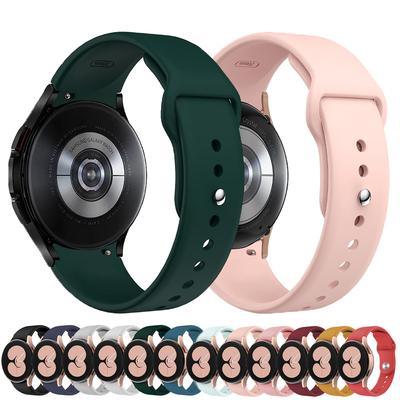 Ремешок для Samsung Galaxy Watch FE/7/6/4/5 pro 45мм 44мм 40мм Без зазоров Силиконовый спортивный Браслет ремешок Galaxy Watch 6 classic band