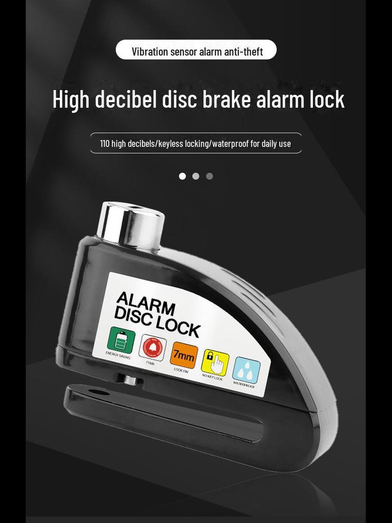 Водонепроницаемая противоугонная сигнализация из сплава с дисковым тормозом для мотоциклов и электровелосипедов
