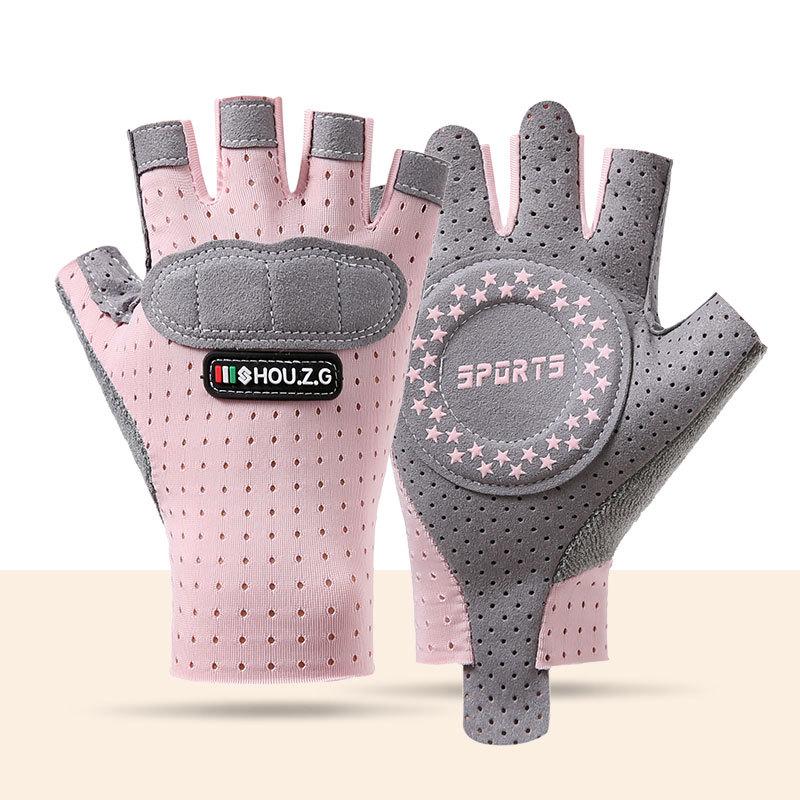 Half finger children's gloves outdoor sports boys and girls fitness skateboard training