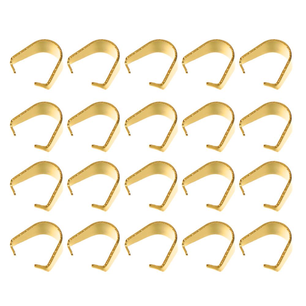 Components Pinch Bail Clasp Pendant Clips Buckle Charm Necklace Hook DIY Jewelry Connector