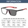 TR90 Frame Myopia Eyewear Lightweight Short Sighted Eyeglasses Photochromic Glasses  Office