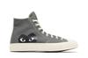 Мужские кроссовки Comme des Garçons PLAY x Converse Chuck 70 High 'Стальной серый' 2023