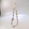 Flower Flower Bead Phone Strap Glass Korean Y2k Phone Strap Chain Knot Cellphone Lanyard  Bracelet
