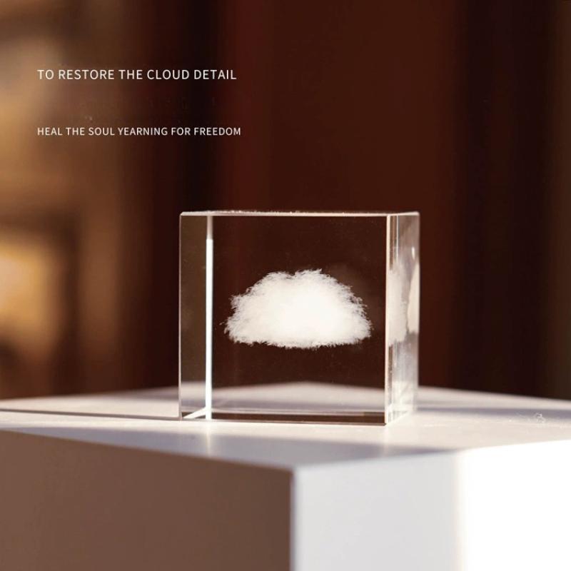 Cloud Cube Desktop Decoration, A Cloud, A Healing Gift, Interior Decoration