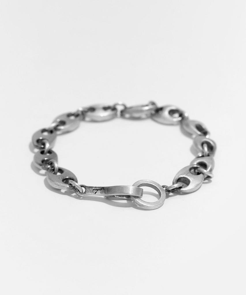 Youth Stud Link Chain Bracelet - Silver
