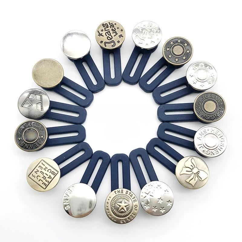 6pcs Waist Expanding Buttons, Staple-Free Removable Buttons, Universal Expanding Buttons for Jeans