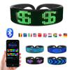 Futuristic Eyewear Bluetooth LED Prop For Party Bar Festival Performance Luminous Glasses Electronic Light Up Visor