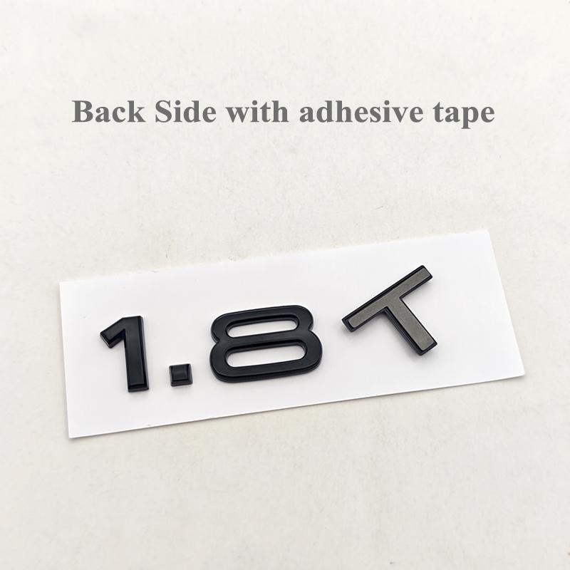 3D ABS Engine 1.8 T Logo 1.8T Badge Car Rear Trunk Sticker 1.8T Emblem for 180a A3 8L A4 B5 B6 B7 TT S3 1.8T Accessoriesa180