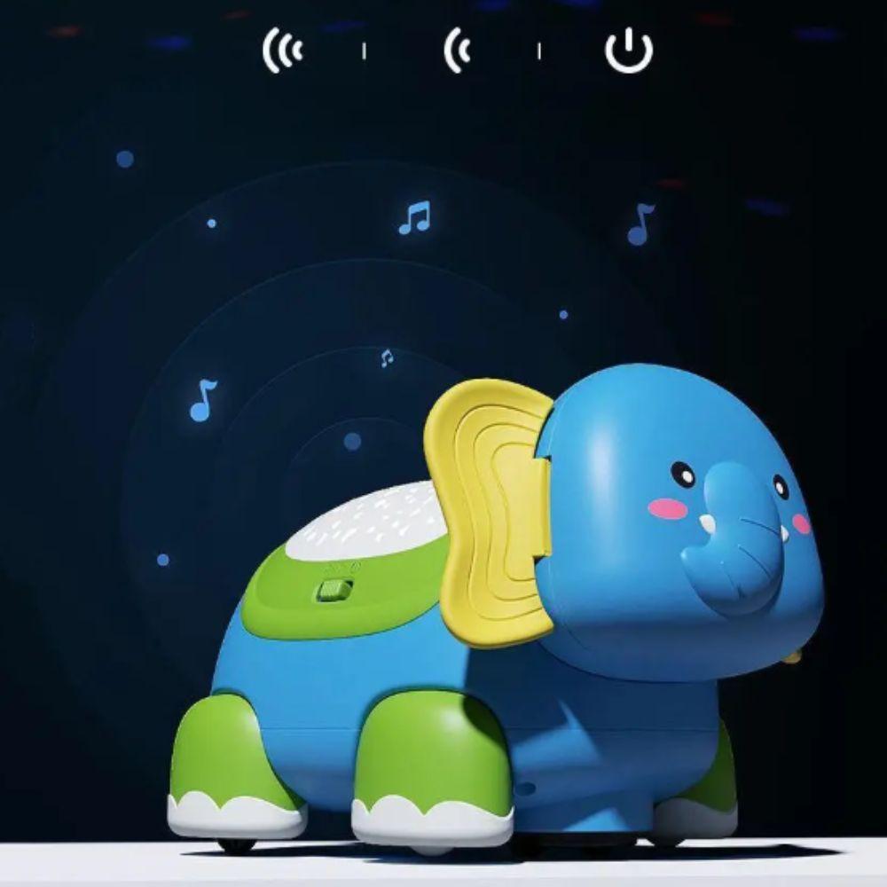 Timer Function Early Developmental Toys Colorful Light Up Musical Elephant 6-12 Months