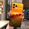 Чехол для телефона для Iphone 14 Pro Max 13 12 11 Pro Max Xs Xr X 12mini 14 Plus Se Маки Чехол с цветком мака Funda