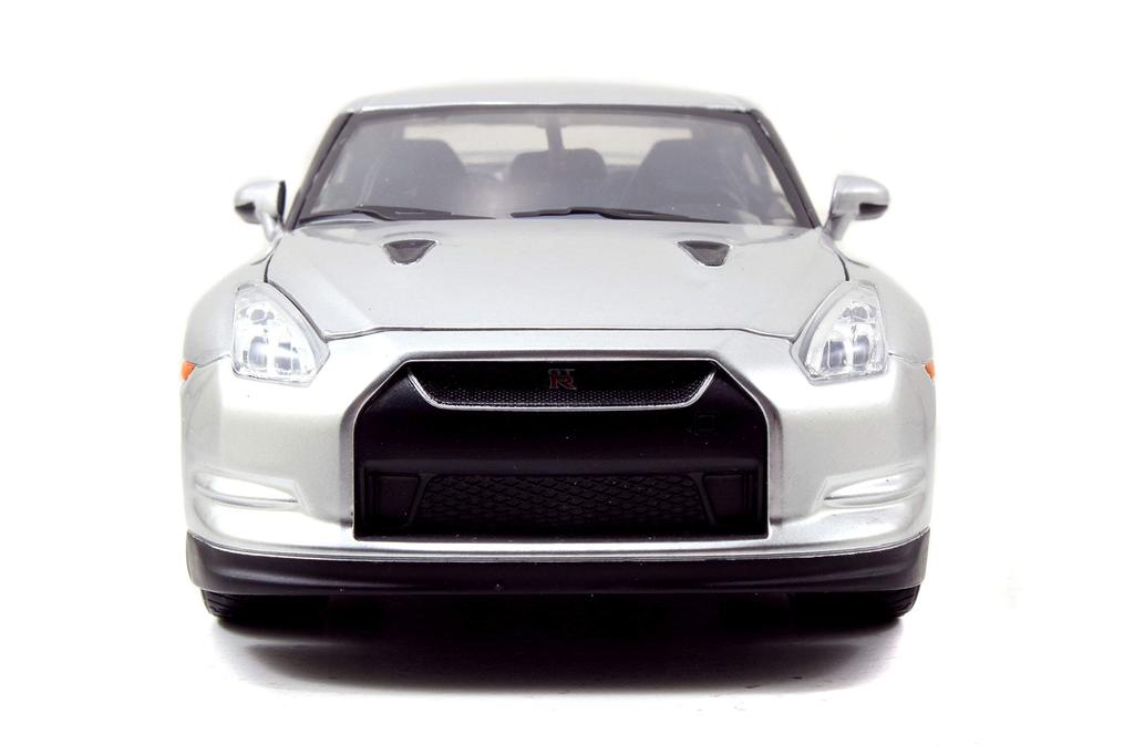 Литой автомобиль JADATOYS Fast and Furious NISSAN R35 Nissan Silver 124 BRIAN'S GT-R