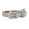 PU Leather Rhinestone Belt Glitter Waist Belt Fashion Waistband Women