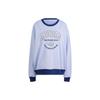 Originals Vrct Letter Logo Embroidered Loose Fit Crew Neck Long Sleeve Sweatshirt Women Sweatshirt Blue IT4271
