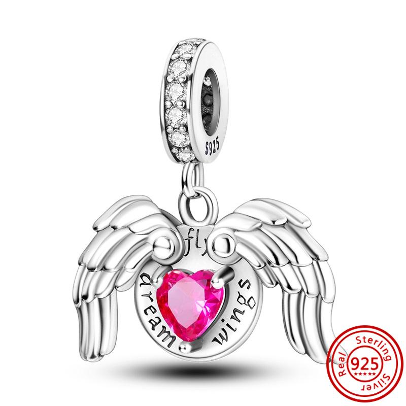 Новый оригинальный S925 стерлингового серебра шарм подвеска мотоцикл радуга сглаза гантели браслеты женщины DIY ювелирные изделия подарок