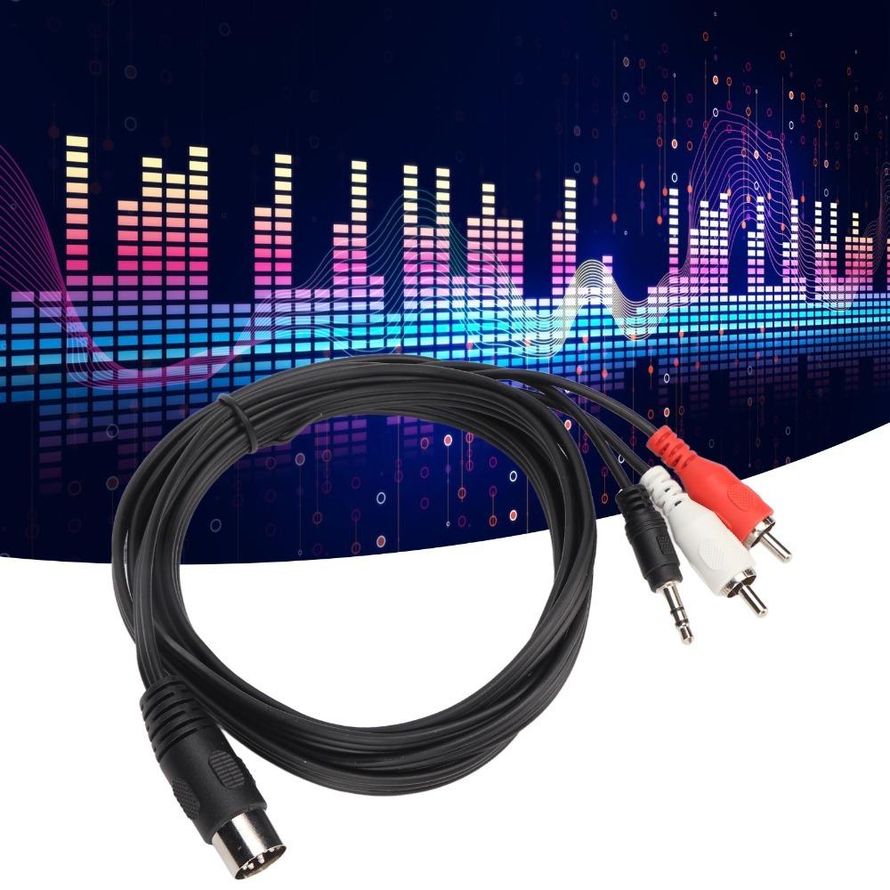 Plug and Play DIN 8Pin Male Audio Lead Male to Male Audio Connection Cable  Vintage Audio Equipment