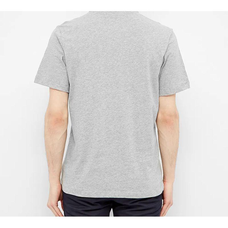 Nike Мужская хлопковая футболка с коротким рукавом с логотипом Swoosh, серая AR4997-064