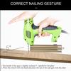 Electric Straight+Staple Guns 2 In 1 Framing Tacker Eletric Nails Gun 220V Electric Power Tools U-Shaped Straight 2000W