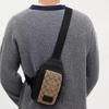 Coach Edge 13 Классическая Монограмма Молния Многофункциональный Карман Покрытый Холст и Телячья Кожа Мини Сумка Через Плечо Женская сумка через плечо CM155-QBT4U