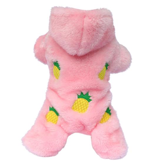 Пижамы для собак с капюшоном, универсальные фланелевые плюшевые наряды для домашних животных, комбинезон, пальто