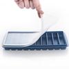 Ice-Cube Tray, Long Ice Stick Mould, Silicone With Lid, Rectangular Slim Stick Reusable Flexible Easy Release
