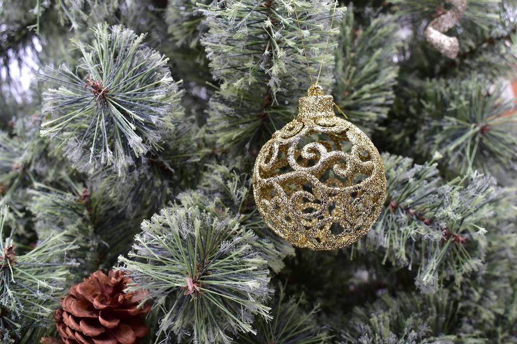 Christmas Ornament Ball Set GOLD 77603065 6cm/24pcs