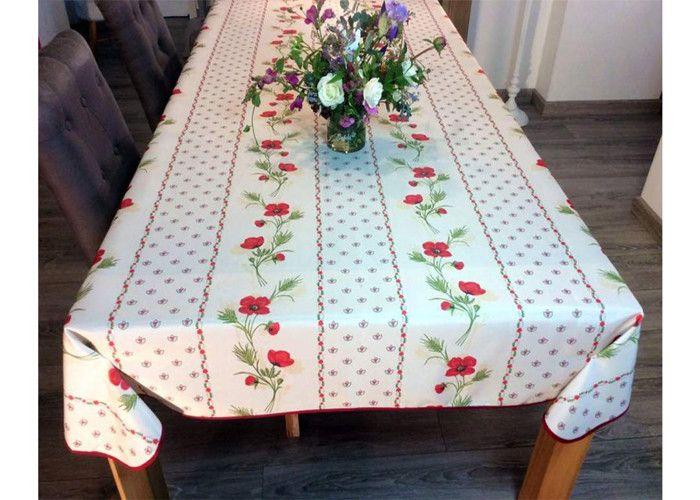 Скатерти - АКЦИЯ ТЕКСТИЛЬ - Полиэстер - 150x240 - красный