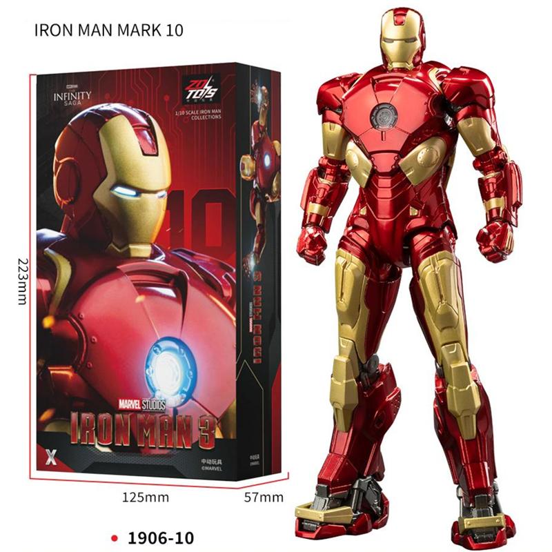 ZD Toys Фигурка Железного Человека Марк 35 Красная Креветка Железный Человек MK 24 MK 22 MK 47 Тони Старк Фигурка Железного Человека Экшн Коллекционная Игрушка Подарок