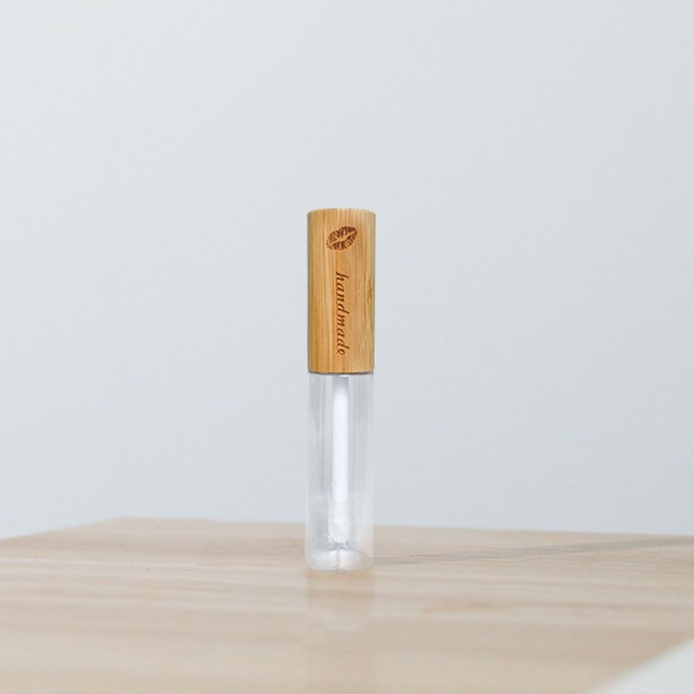 С кисточкой контейнер для туши для ресниц бамбуковая крышка тюбик блеска для губ простой пустой многоразовый тюбик для туши для путешествий