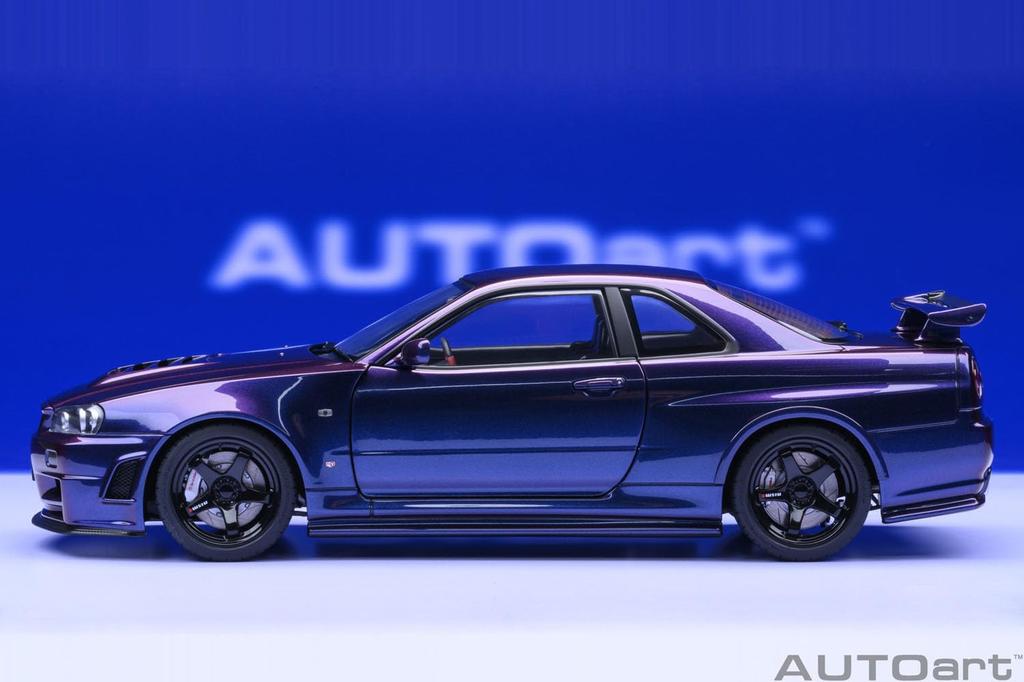 AUTOart Nismo R34 Midnight Purple III Finished Product 1/18 GT-R Z-tune