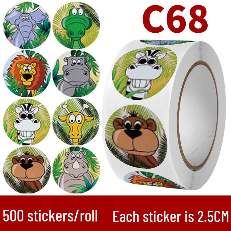 Новый стиль милые наклейки с животными для детей – Наградные наклейки «Спасибо, учитель»