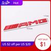 2025 Hot AMG Logo Car Tail Trunk Auto Emblem Sticker Accessories For Mercedes Benz Brabus Smart Maybach W204 GLC CLA W205 W203 W