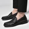 Men's Genuine Leather Men Dress Shoes High Quality Casual Loafers Slip On Comfortable Driving Shoes Moccasin Fashion Male Shoes