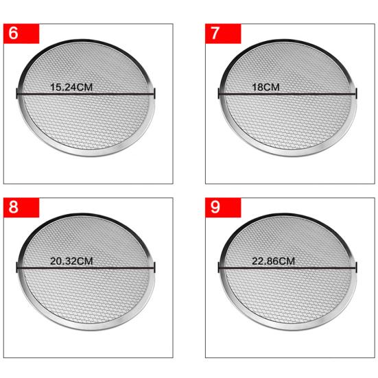 Алюминиевая утолщенная антипригарная сетка, круглая сетка для пиццы, противень для выпечки, кухонный инструмент