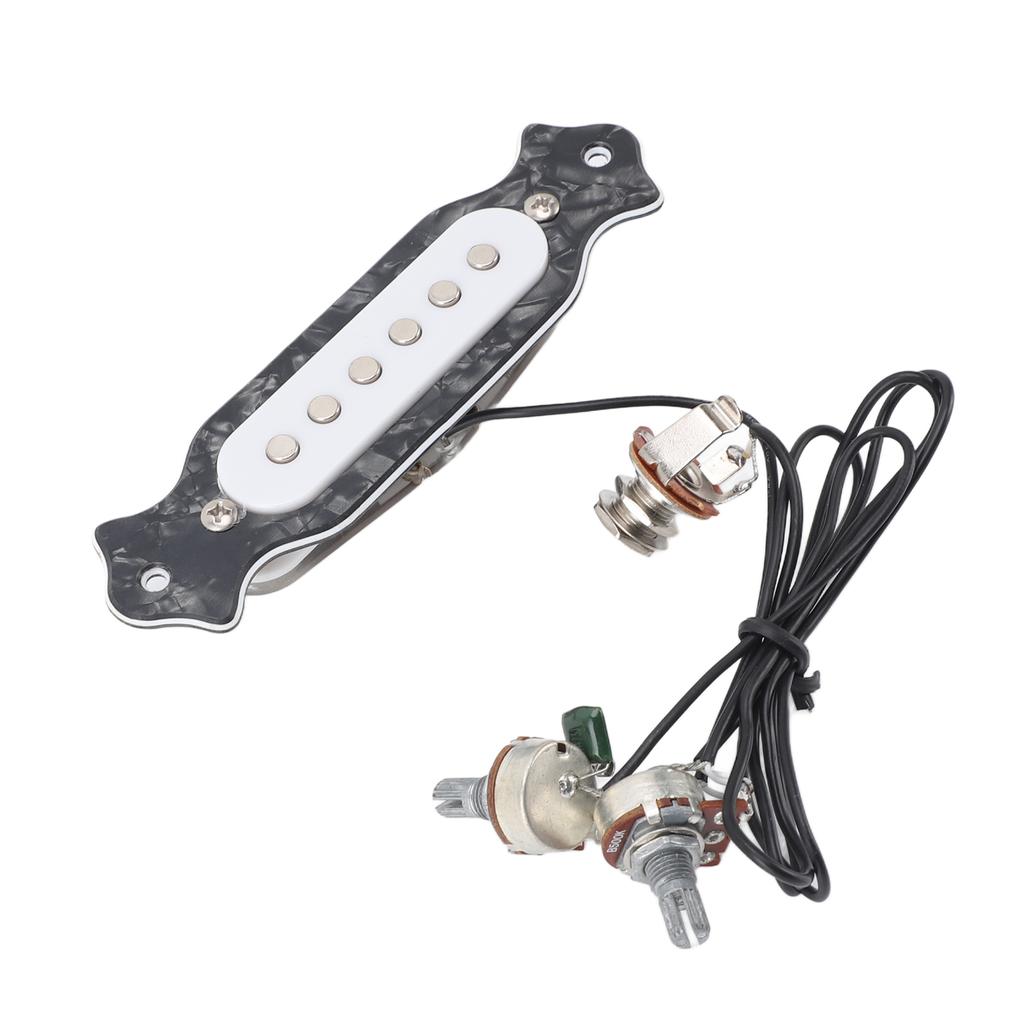 6-струнный сингловый звукосниматель, предварительно подключенный, замена звукоснимателя для электрогитары, с громкостью и тоном