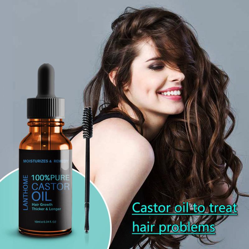 Castor Oil Hair Growth Treatment for Thick Curly Lashes Natural Essential Oil Smoothing Mascara